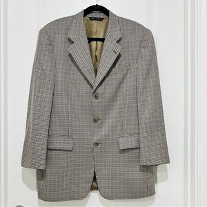 Vintage Mark Shale/Astor Men's Wool/Silk Blend Houndstooth Blazer Sz. 38S Canada